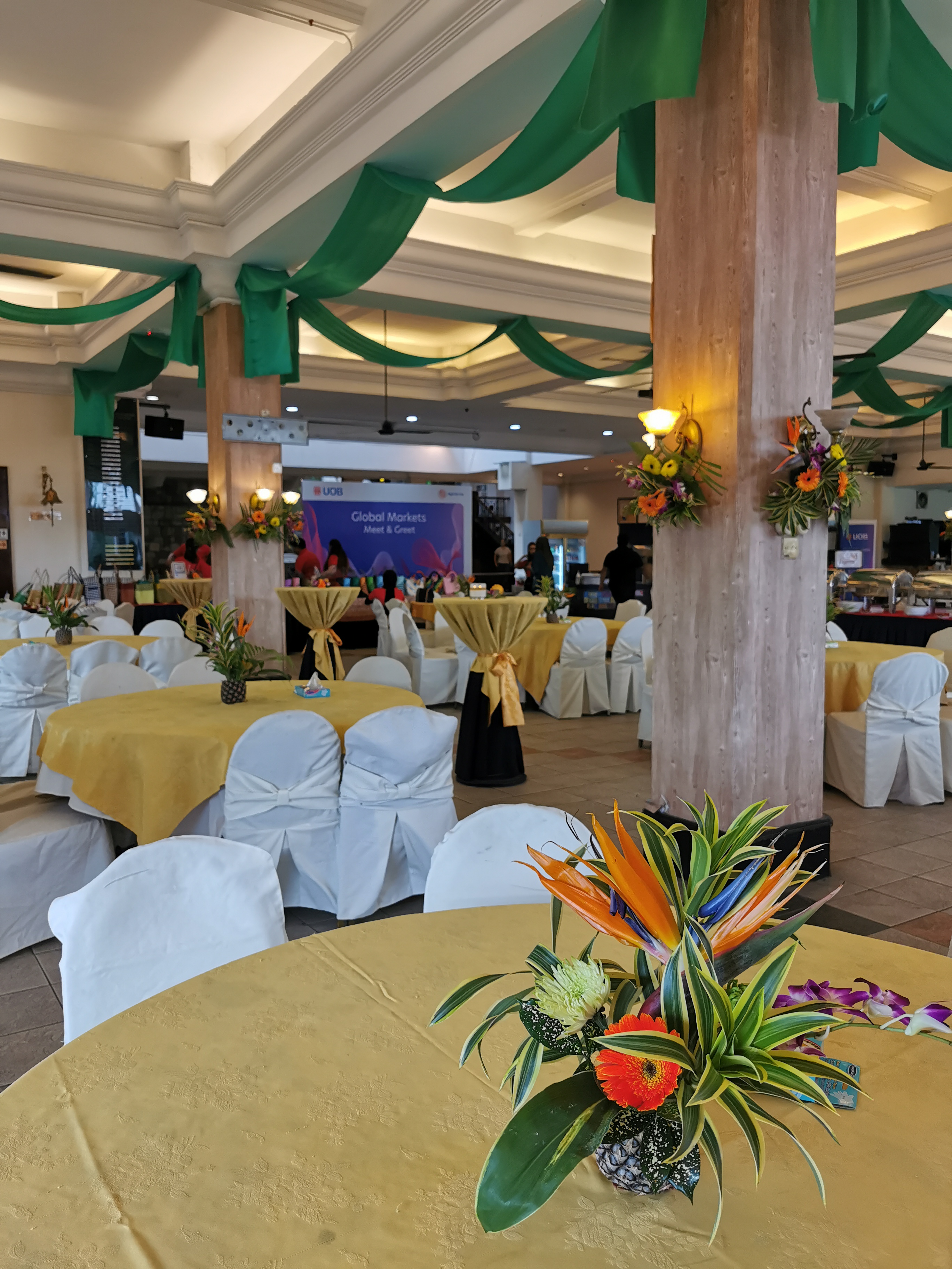 Grand Opening Flower Stands by Freeland Floral